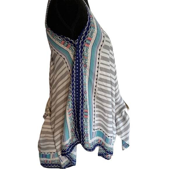 3x25* Maurices Handkerchief Top Sundress Tunic LooseFit Spaguetti Strap Blue XS - Picture 5 of 12